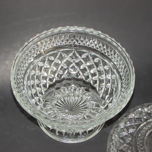 Anchor Hocking Glass WEXFORD Covered Candy Bowl Dish Vintage 60's Glassware - Picture 4 of 9
